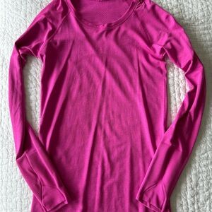 Lululemon Swiftly Pow Pink Long Sleeve Size 6